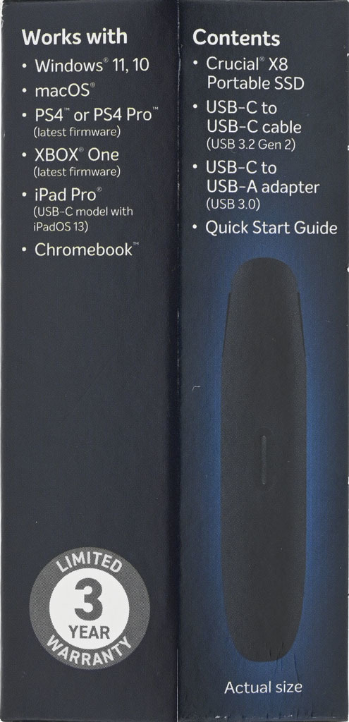 美光Crucial X8外接式4TB SSD開箱