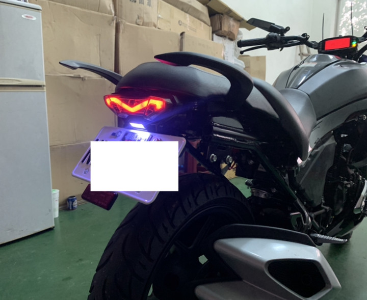Suzuki intruder 入侵者155 (白牌美式機車化身小惡魔風)