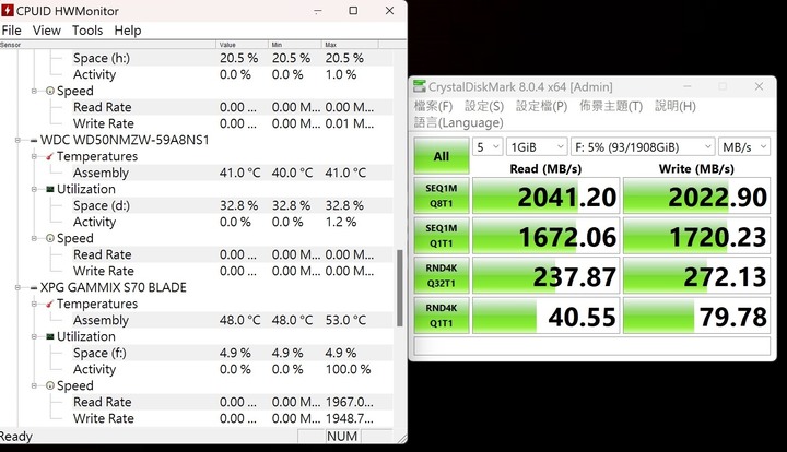 自組 USB 3.2 Gen2x2 20Gbps 外接式 M2 SSD硬碟