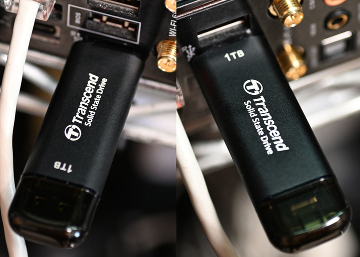 點我看大圖 創見Transcend ESD310C雙頭外接式1TB SSD開箱