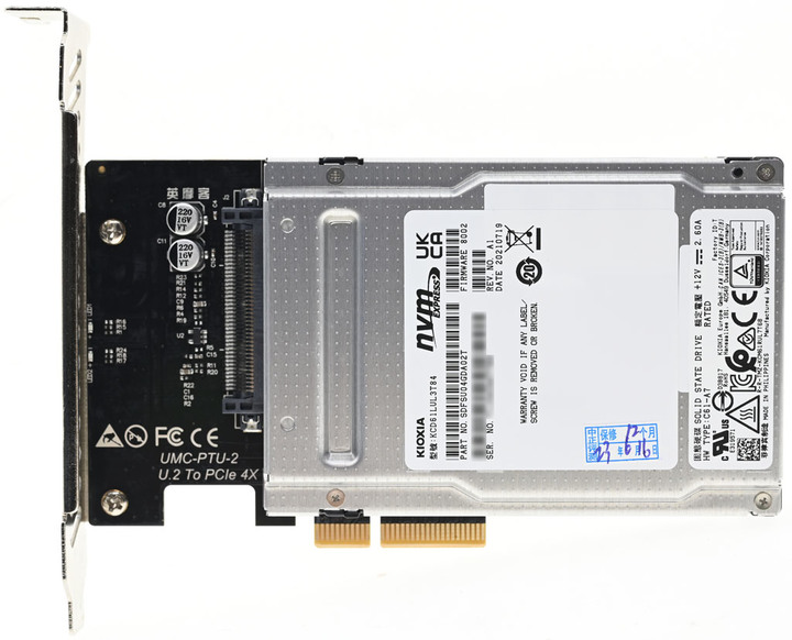 鎧俠 KIOXIA CD6-R U.3 Gen4 NVMe 3.84T SSD簡測