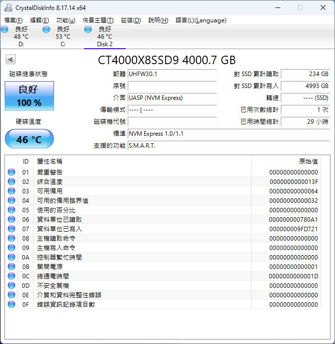 美光Crucial X8外接式4TB SSD開箱