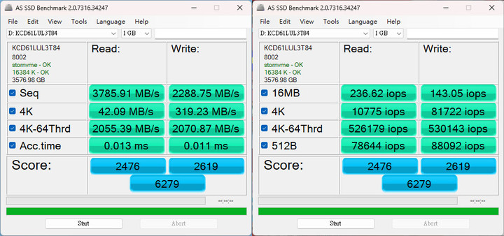 鎧俠 KIOXIA CD6-R U.3 Gen4 NVMe 3.84T SSD簡測