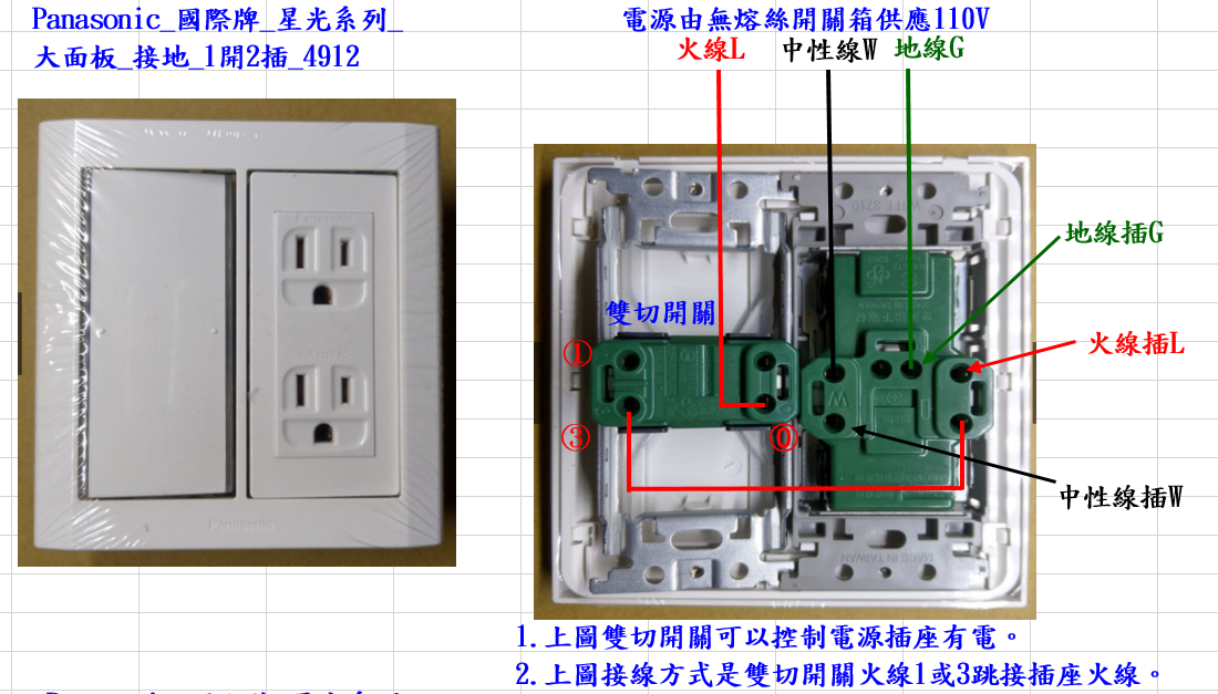 請教新增110V插座，可由雙切開關控制電源插座配線方式 - Mobile01