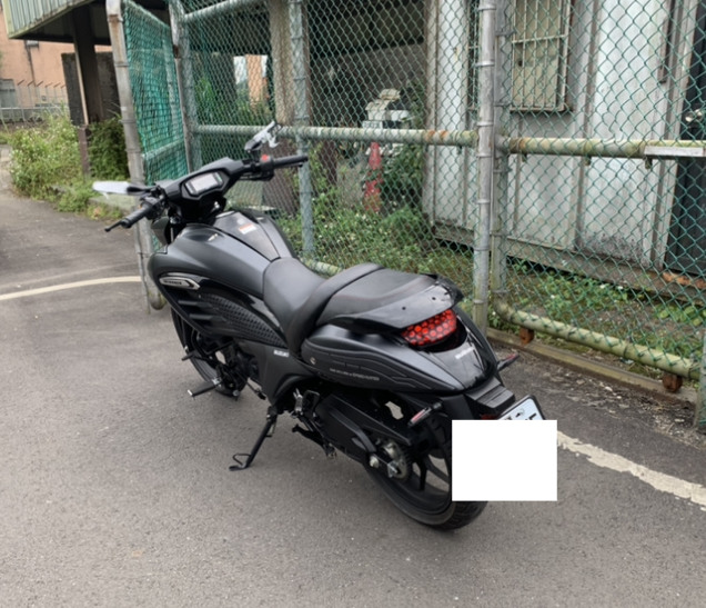 Suzuki intruder 入侵者155 (白牌美式機車化身小惡魔風)