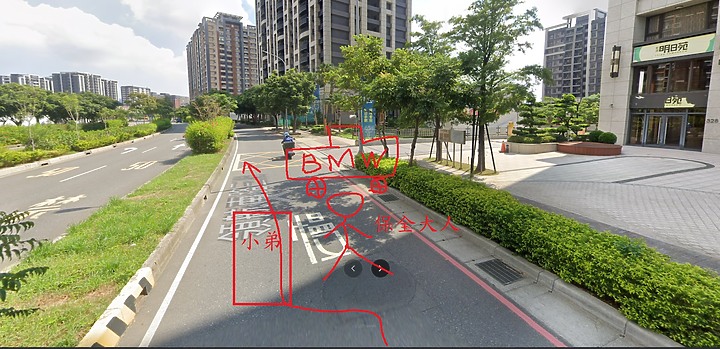青埔保全違規攔車讓住戶通行