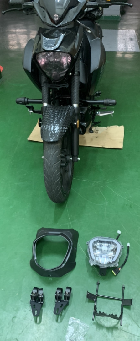 Suzuki intruder 入侵者155 (白牌美式機車化身小惡魔風)