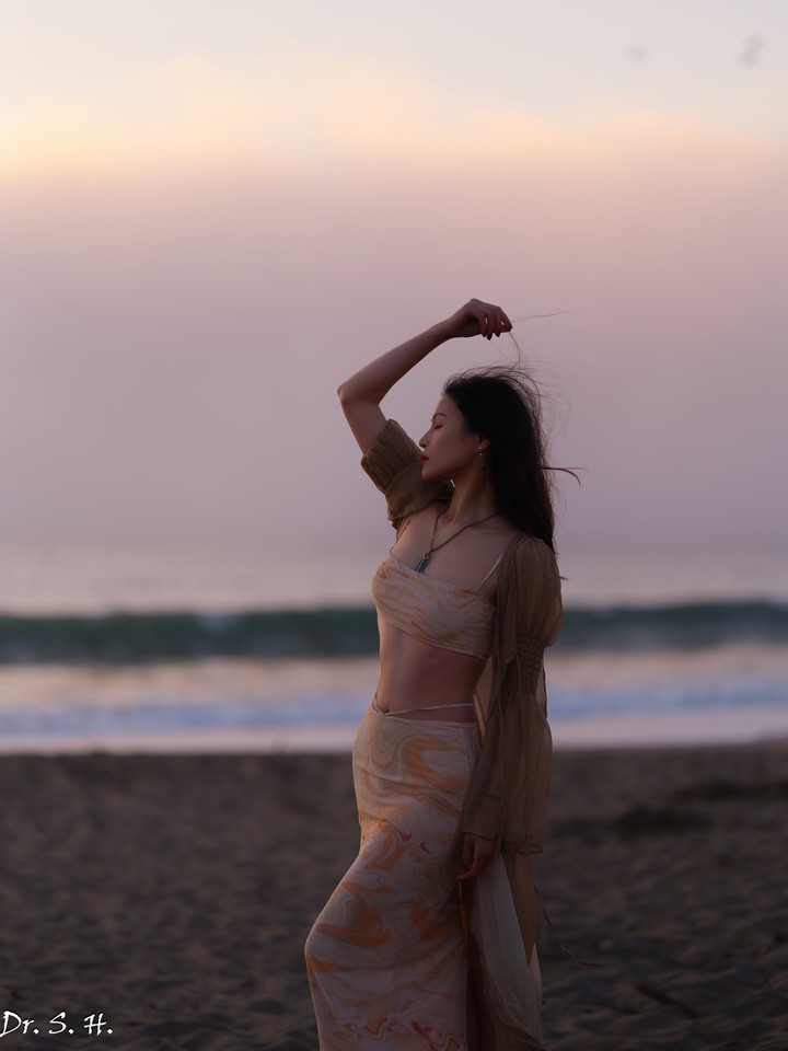海邊的美女