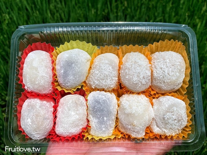 點我看大圖 彰化美食-鹹麻糬皮Q內餡飽滿,清爽好吃不油膩,甜麻糬一樣好吃