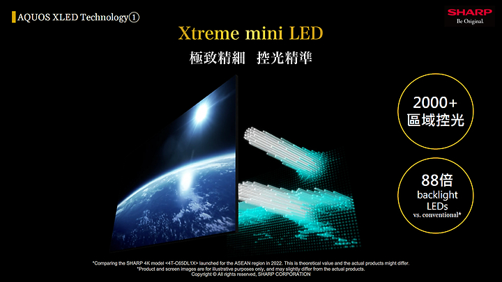 【SHARP 重返榮耀】AQUOS XLED 4K智慧聯網顯示器 - 體驗黑與光的力量