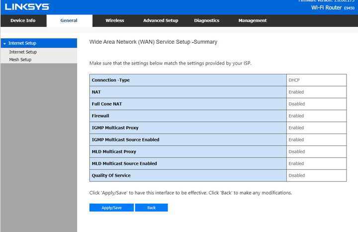 解 LINKSYS E9450 WiFi Router 設定完成後再也無法登入 Web 的問題