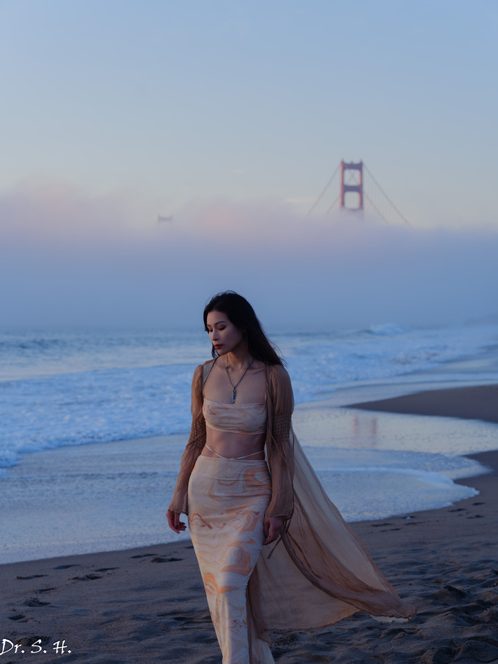 海邊的美女
