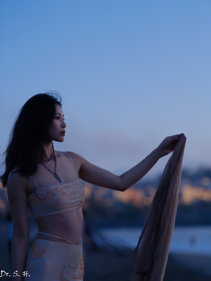 海邊的美女