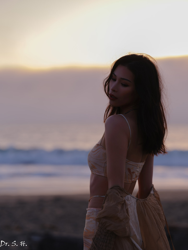海邊的美女