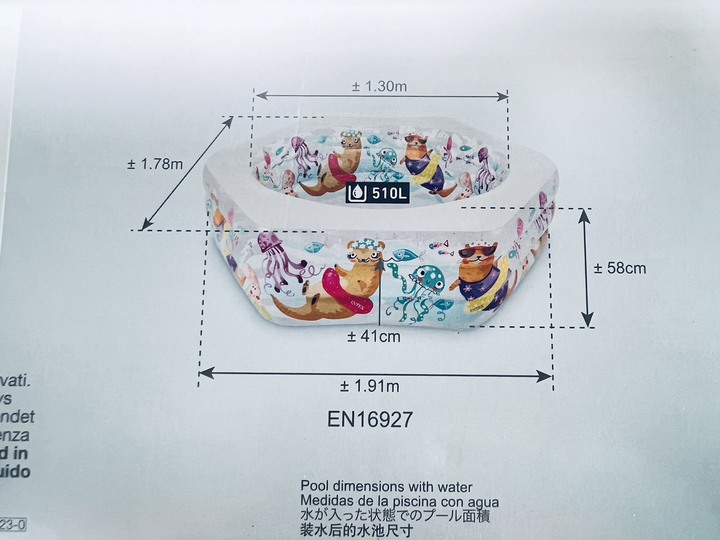如何讓小孩不擠人且獨享的消暑玩水---Intex室內充氣泳池樂趣!