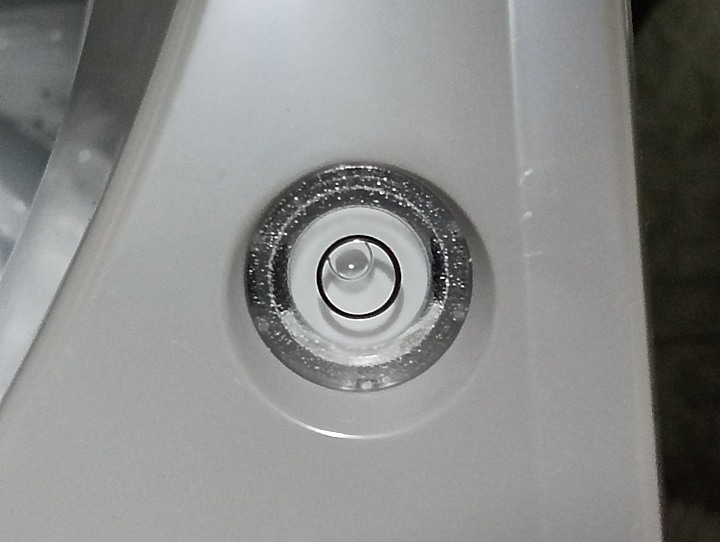 新洗衣機水平情況