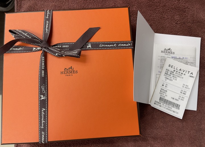 Hermes 槌金釦頭 雙色皮帶