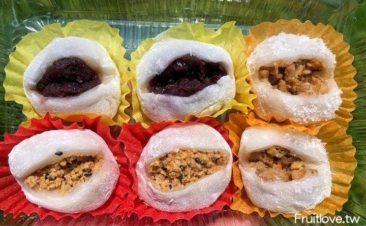 點我看大圖 彰化美食-鹹麻糬皮Q內餡飽滿,清爽好吃不油膩,甜麻糬一樣好吃