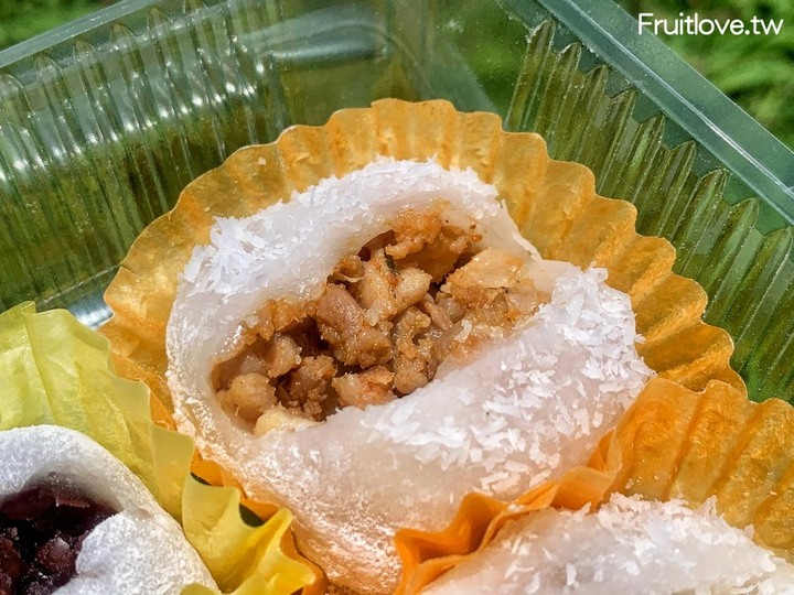 點我看大圖 彰化美食-鹹麻糬皮Q內餡飽滿,清爽好吃不油膩,甜麻糬一樣好吃