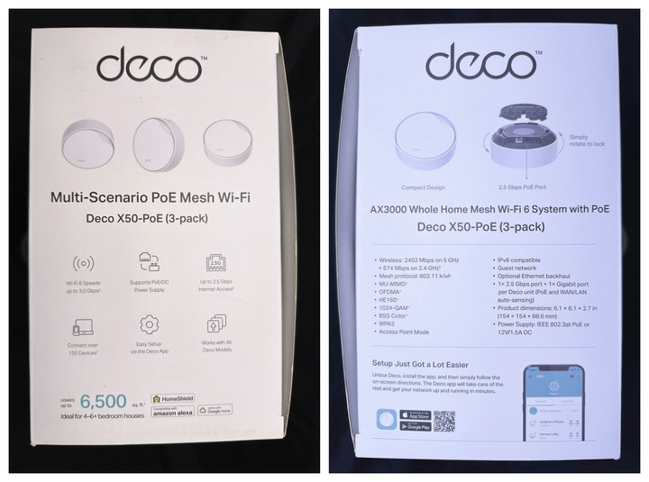 TP-Link Deco X50-PoE（3入組）設定超簡易，壁掛散熱強，無線網路速度有保障。
