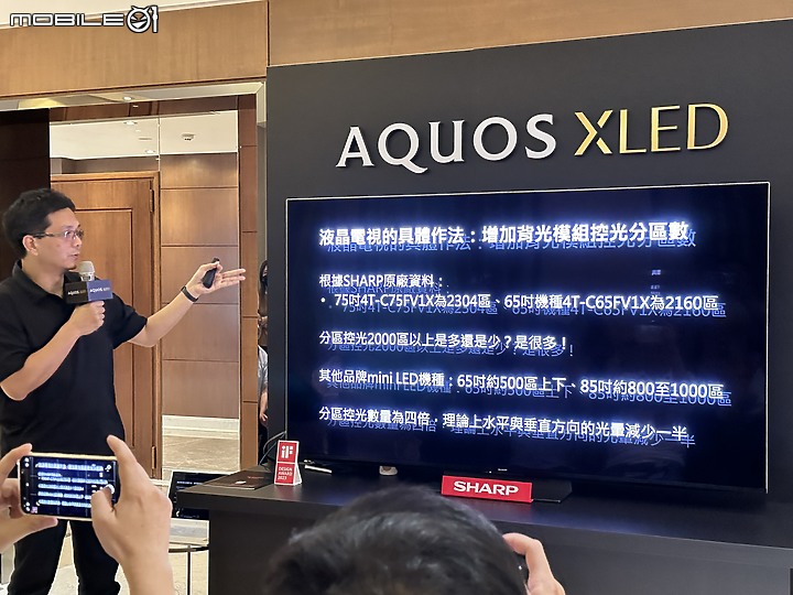 重返台灣市場的重砲 - SHARP AQUOS XLED 4K 23年新品發表體驗會