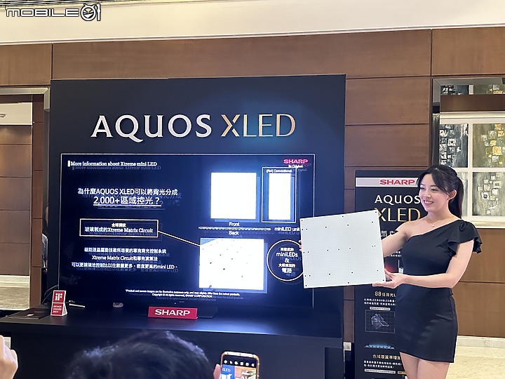 重返台灣市場的重砲 - SHARP AQUOS XLED 4K 23年新品發表體驗會