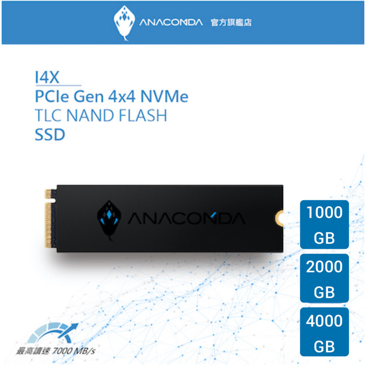 [固態硬碟 SSD] 蛇蛇大容量 4TB ANACOMDA i4X 開箱