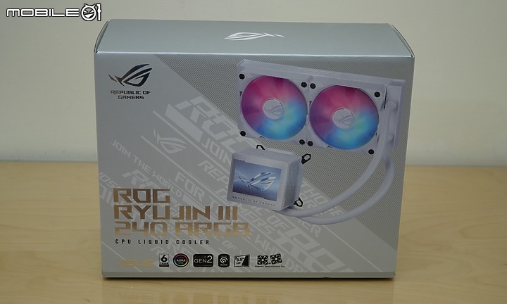 [開箱] 白色信仰 ROG 龍神 III RYUJIN III 240 一體水冷