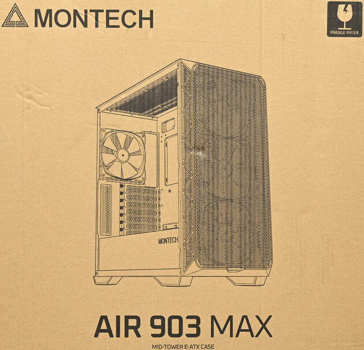點我看大圖 MONTECH AIR 903 MAX 黑色款機殼開箱