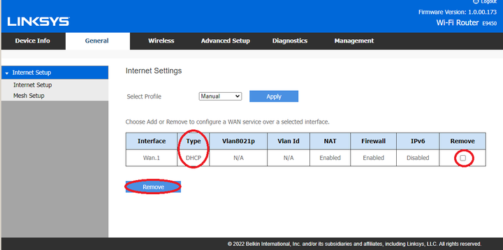 解 LINKSYS E9450 WiFi Router 設定完成後再也無法登入 Web 的問題