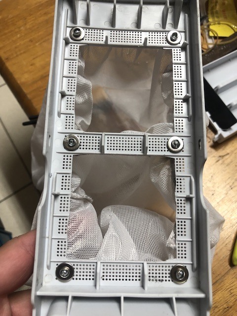 國際牌直立式洗衣機過濾槽DIY改造濾網