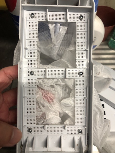 國際牌直立式洗衣機過濾槽DIY改造濾網