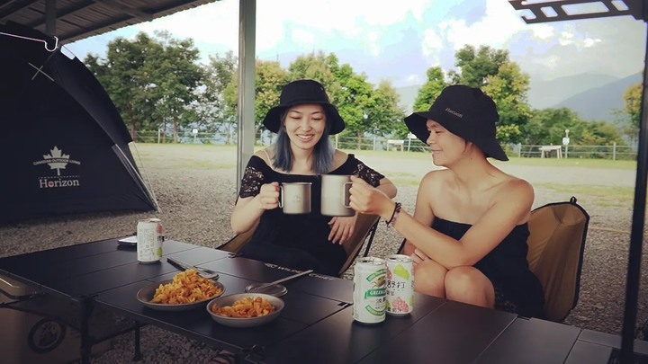 雙人女子露營/開新帳,球型基地帳