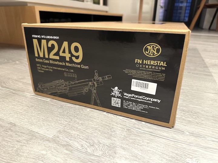 VFC M249 SAW 氣動空氣軟槍 | 期待已久的實用化輕機槍開箱