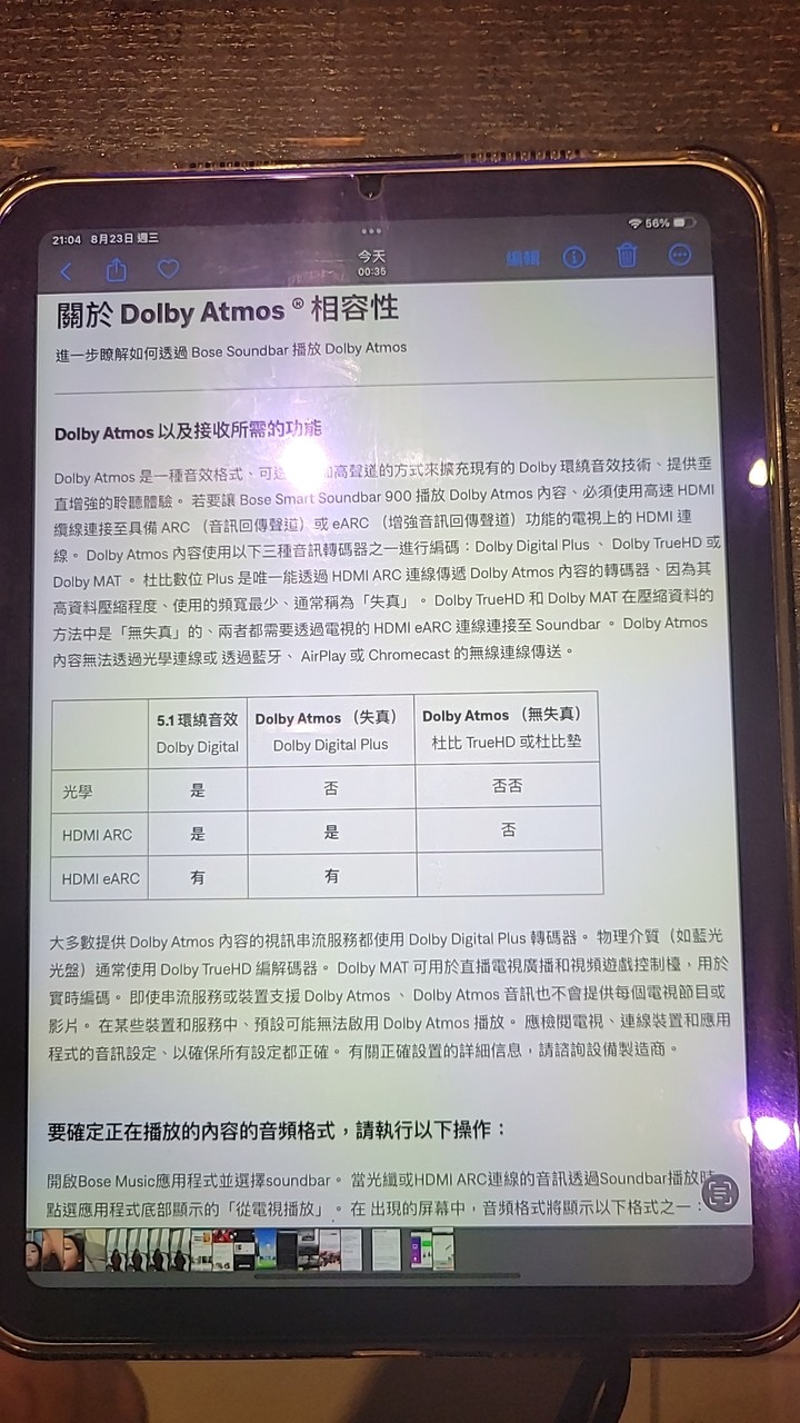請問 bose 600 看netfilx 想點燈atmos 問題
