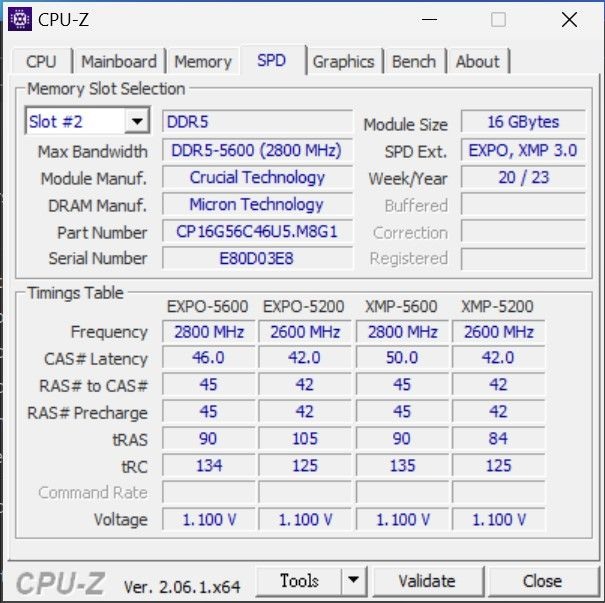 別再煩惱時序了,入手 DDR5-5600 正對時 - Crucial DDR5-5600