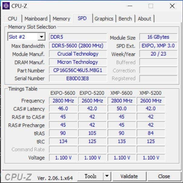 別再煩惱時序了，入手 DDR5-5600 正對時 - Crucial DDR5-5600