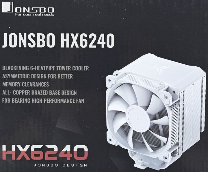 點我看大圖 JONSBO喬思伯HX6240白色款散熱器簡介及測試