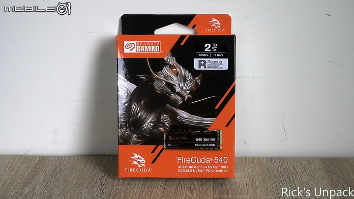 點我看大圖 【開箱】Gen5 SSD初體驗|SEAGATE FIRECUDA 540 PCIE Gen5 SSD 2TB