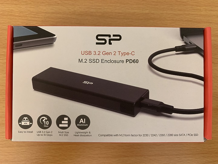 點我看大圖 SP PD60 M.2 SSD外接盒+Kioxia G2 1TB SSD開箱心得
