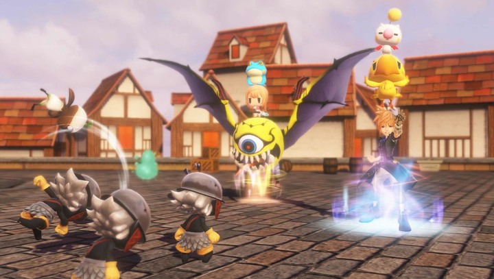 《WORLD OF FINAL FANTASY》最終幻想世界 FF系列人氣角色化身為可愛的二頭身 | 夥伴與迷影獸互相堆疊的獨特戰鬥系統 捕捉迷影獸 建立強大的組合 對抗敵人