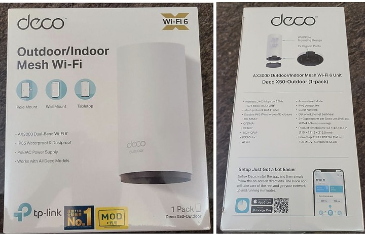 TP-Link Deco X50-Outdoor 開箱文