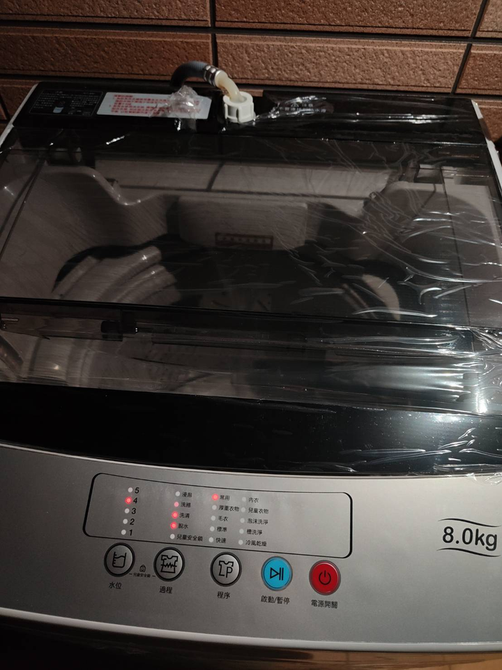 租屋用歌林8公斤單槽定頻直立式洗衣機BW-8S02開箱