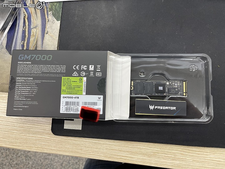 ACER Predator SSD GM7000 M.2 4TB 簡易開箱