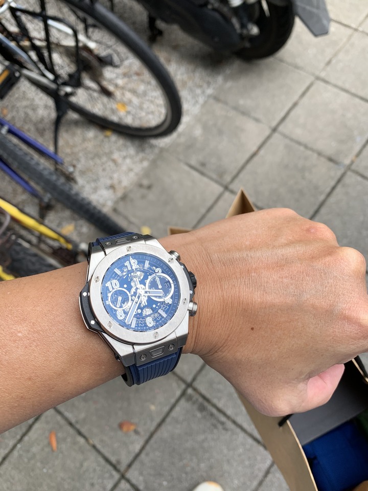 My Rolex 116520 w/ Hublot 宇舶 42mm Unico Titan Blue