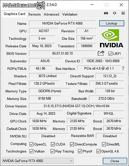 點我看大圖 殺雞用牛刀 ROG Strix GeForce RTX 4060 OC Edition 8GB 信仰之卡