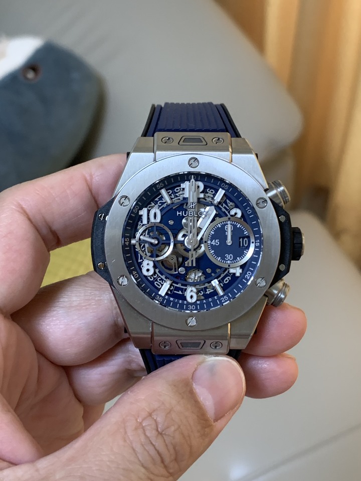 My Rolex 116520 w/ Hublot 宇舶 42mm Unico Titan Blue
