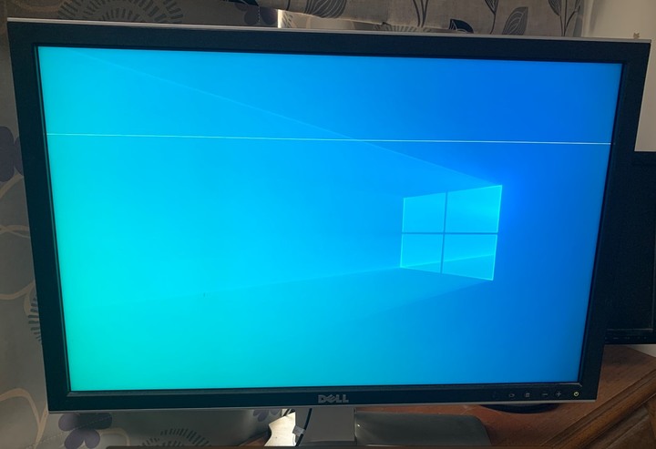 DELL 2408 老螢幕 出現一條白線