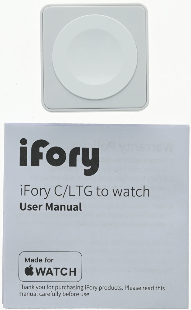 點我看大圖 安福瑞 iFory 小豆干MFi認證雙介面蘋果手錶無線充電座開箱