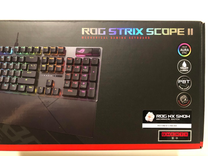 【心得】【小小打感分享】 「ROG Strix Scope II」雪軸